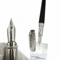 Перьевая ручка ST Dupont Olympio L Duotone Leather Black PP   FP  Du480851m