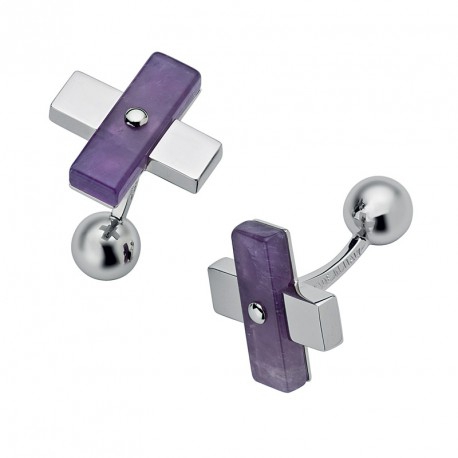 Запонки ST Dupont Amethyst Cross PP Du5456